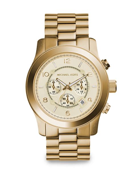 michael kors runway watch strap|michael kors oversized watch.